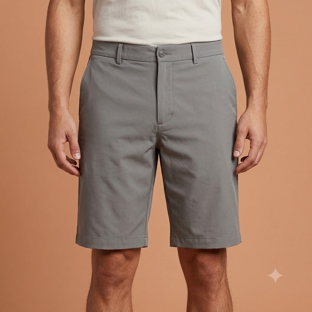 Nike Golf Dri-FIT Shorts Men's 34 Gray Flat Front Performance